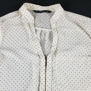 zara basic white women's shirt